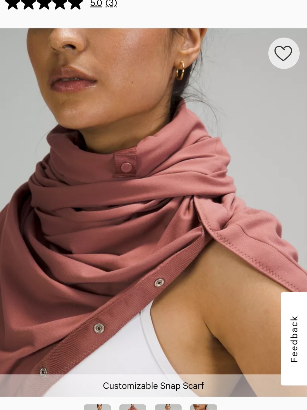 lululemon athletica Convertible Snap Scarf Deep Plum
